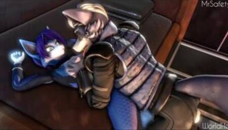 MrSafetyLion Official - StarFox Wolf impregnates Krystal