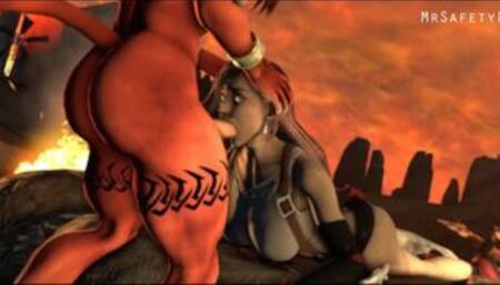 MrSafetyLion Official - Red impregnates Tifa!