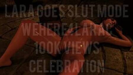 wehere4larac 100K Views Celebration // Lara Goes Slut Mode // Quickie PMV // Follow Our Social Media @wehere4larac!
