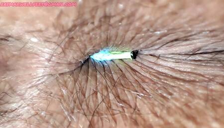This tiny was sneaking around my butthole, but he got trapped and devoured