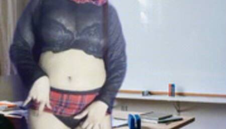 Pervy Professor Seduced, Manipulated, Extorted & Blackmailed To Be Student Pramila's Pussy Boy