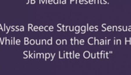 Alyssa Reece Chairbound in Her Shirt and Panties - SD