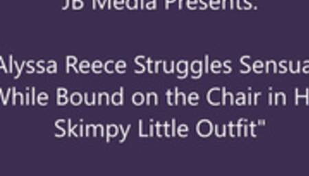 Alyssa Reece Chairbound in Her Shirt and Panties - HD