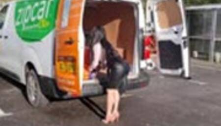 Debbie borrows the Rental Van