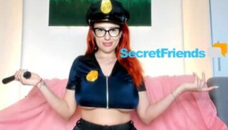 Police Officer Angel Wicky reporting for Sexy Duty at SecretFriends
