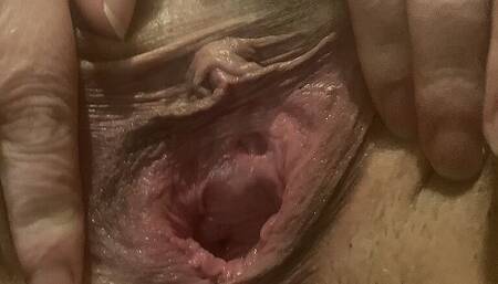 Wife pissing through her knickers
