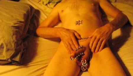 I Masturbate My Pierced Cock
