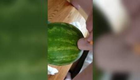 High on ecstasy fucking watermelon