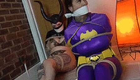 Alabama & Hannah in: BatGirl Exposed by the Demon-Queen's Double-Crossing Hench While Locked Inside 'The Will-Losing Chamber'!! (WMV)