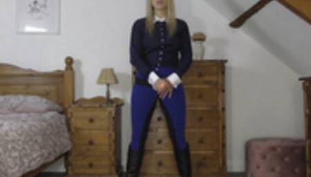 Using A Strap On To Show You How To Jerk Off For Me