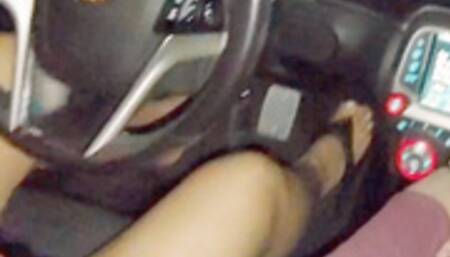 Black Wedge Flip Flop & Barefoot Camaro Drive