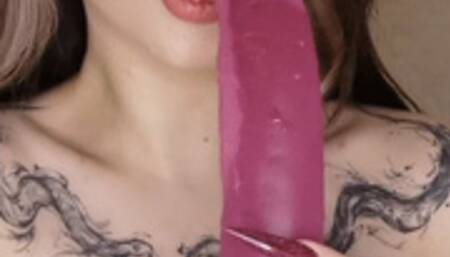 Face fucking with dildo until vomiting!