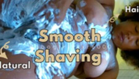 Hairy Hippie Ebony Shaves Body in Shower and Proudly Displays Pussy