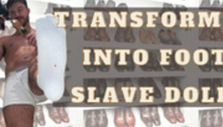 Transformed into foot slave doll by giant