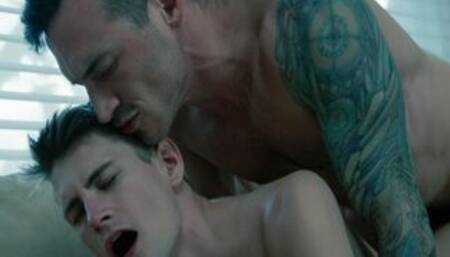 Delivery guy gets fucked by Derek Kage