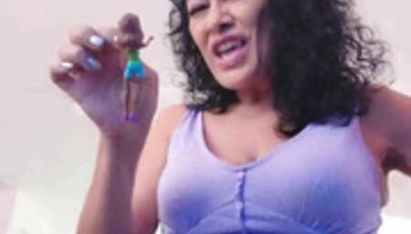 A Growing Obsession Giantess VORE Lola Shrinks her friend to keep her as a pet then eats her avi