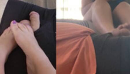 BARE FEET MEET SORE BUSTED BALLS! BAREFOOT BALL PLAY!