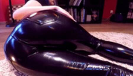 BLACK LATEX BASS! LONG DRAWN OUT MOOSE FARTS BLOWN IN YOUR FACE! (FUCKING HOT!)