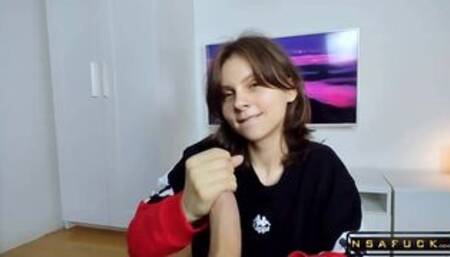 Cum in the Mouth or on the Face she Chose both