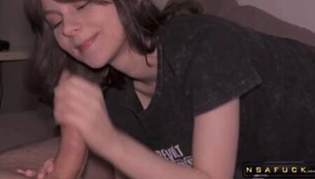 Close up Blowjob and Huge Cum in my Mouth