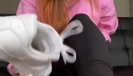 Lynn Baby in pink white toes days of filth