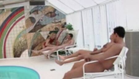 Dara Gangbanged By The Indoors Pool! (1st half mp4)