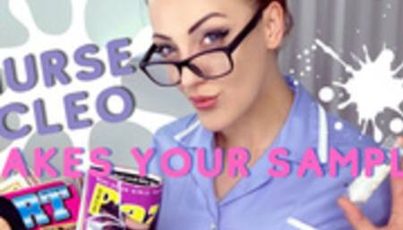 Nurse Cleo Takes Your Spunk Sample