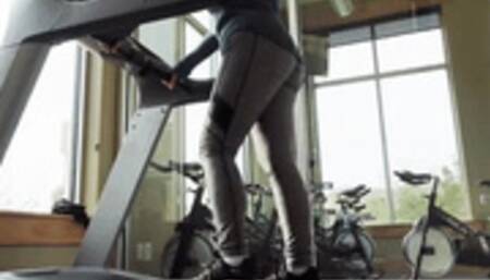 Treadmill Walking at the Gym