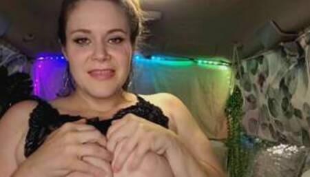 Hairy BBW stimulates her juicy clit on her knees