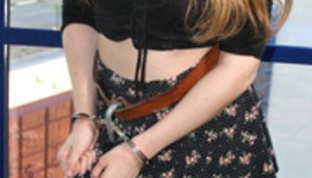 Lolibelle - Prisoner Cuffed and Shackled in Skirt & Boots (MP4)