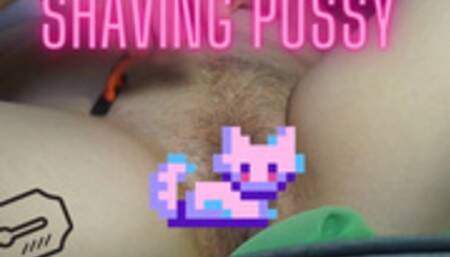 First pussy shaving