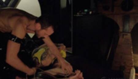 My boy is fucked by my fuck machine