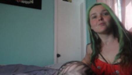 Anal finger fucking and panty stuffing