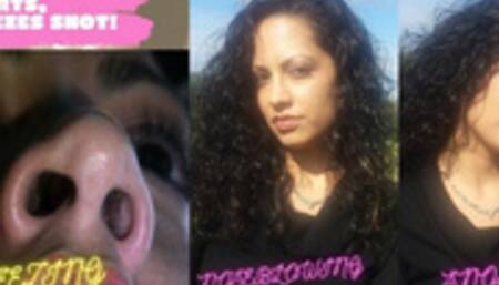 MARIE - SNORTS, SNEEZE, SNORTS, SNOTS, NOSE BLOWS, SNEEZING