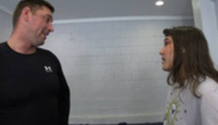 Mr Sexy Buns and Goddess Faith Arm Wrestle - With a TWIST