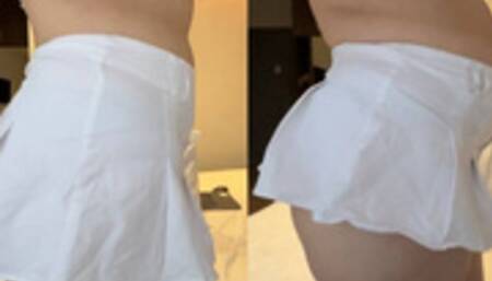 Belly bloating by 3L of water