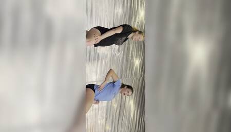 Candid teens workout