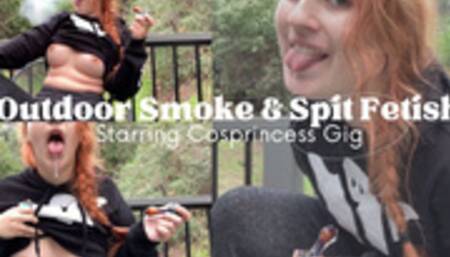 Outdoor Smoking & Spit Fetish