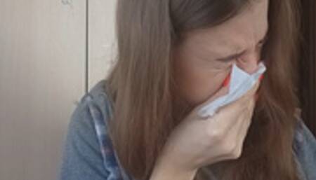 Crazy snorting of snot from the nose