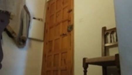 FUCK MY TOWEL FALLS IN FRONT OF THE DELIVERY MAN