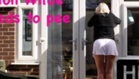 Aston Wilde needs to pee