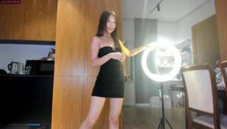 Sexy stretching show on webcam