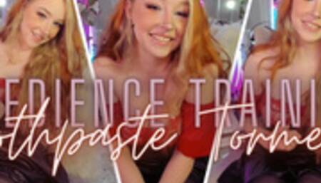 Obedience Training: Toothpaste Torment