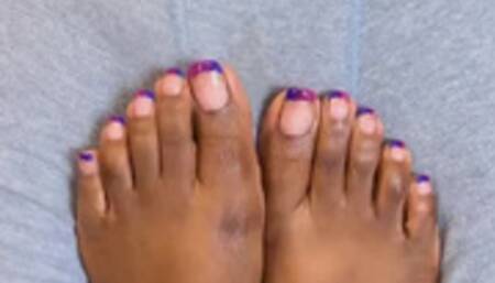 Sultry Cock Tease Tip Squeeze Toejob