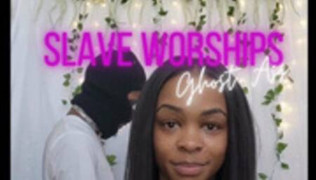 Slave Worships Ghost Ass