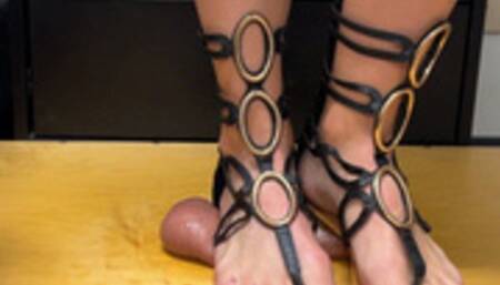 Smashed Flat Beneath Sandals - Close Up