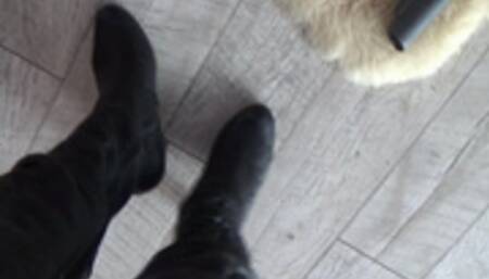 vacuuming sweaty feet