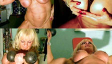 Nude Muscle Girl WorkOut