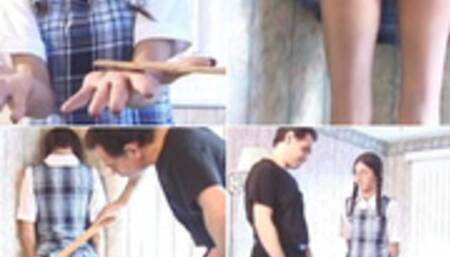 Naughty School Girl Ass Slapping By Dominant Fran Part1