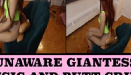 Unaware Giantess Listens to Music and Butt Crushes - {HD 1080p}